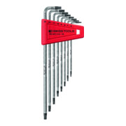 PB SWISS TOOLS Set di chiavi maschio piegate per viti con impronta TX, con zigrinatura, 8pz.