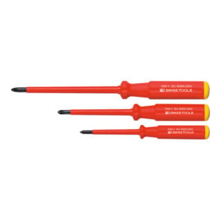 PB SWISS TOOLS Set di Giravite per viti a croce Phillips Classic interamente isolati, 3pz.
