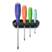 PB SWISS TOOLS Set di Giravite per viti Pozidriv, con impugnatura bicomponente SwissGrip, 4pz.-1