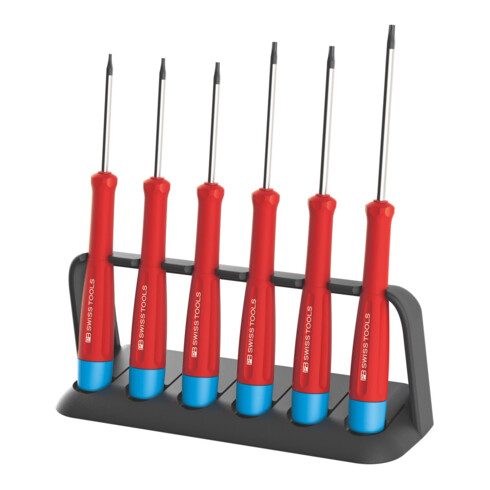 PB Swiss Tools Set elektronica-schroevendraaiers voor Torx, Aantal schroevendraaiers: 6