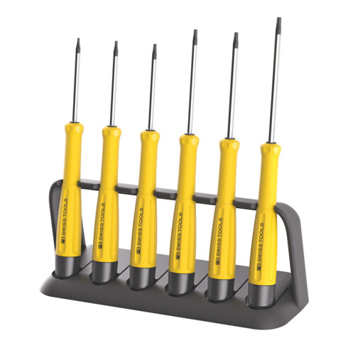 PB Swiss Tools Set elektronica-schroevendraaiers voor Torx ESD, Aantal schroevendraaiers: 6