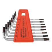 PB Swiss Tools Set haakse stiftsleutels voor Torx verchroomd, Aantal stiftsleutels: 8