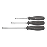 PB Swiss Tools Set schroevendraaiers, sleuf, met 2-componenten-SwissGrip-handvat en slagkop, Aantal stiftsleutels: 3