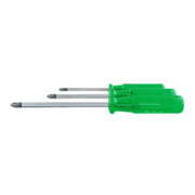 PB Swiss Tools Set schroevendraaiers voor Pozidriv, met kunststof handvat, Aantal schroevendraaiers: 7-1