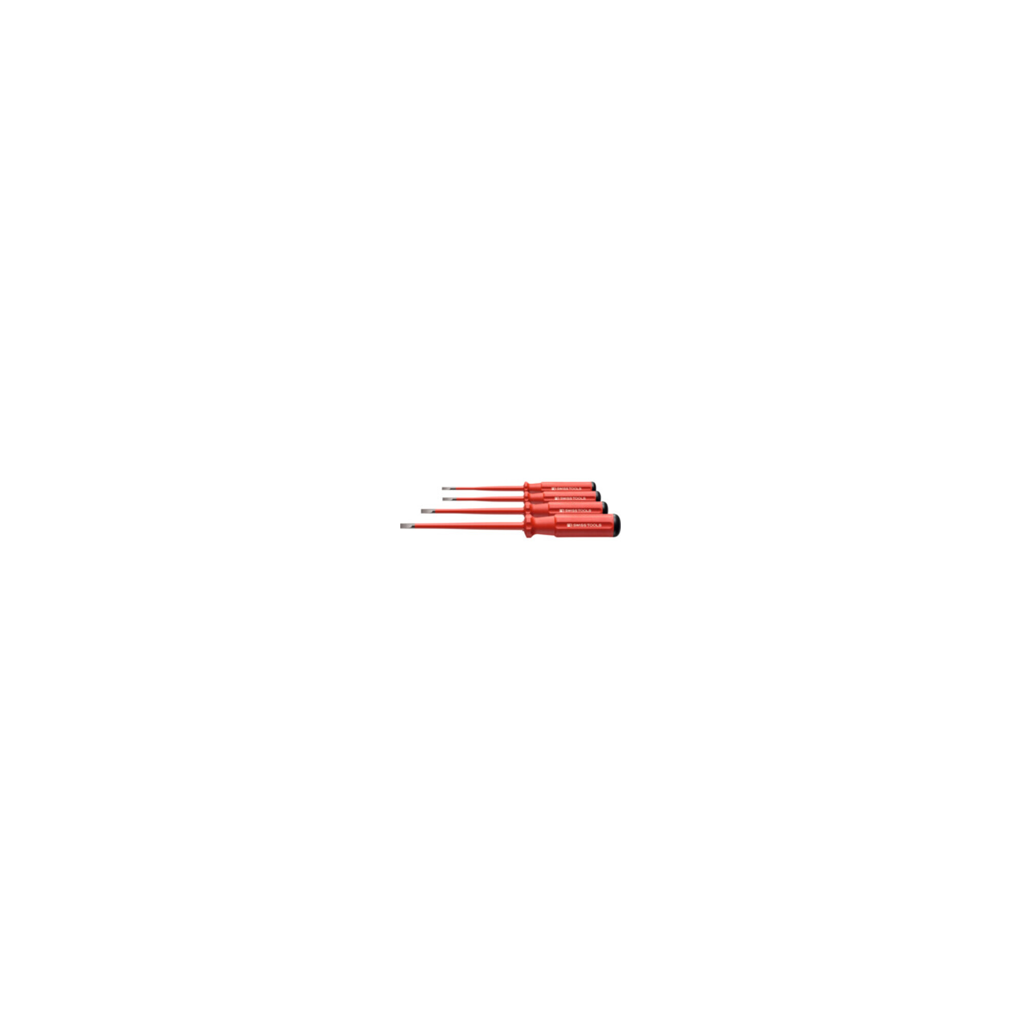 PB Swiss Tools Slim Elektriker-Schraubendreher-Satz, SwissGrip, vollisoliert, 4-teilig, 5538.SL