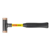 PB Swiss Tools Terugslagvrije hamer met koperen inzetstukken Superglas-steel, Hamerkop-⌀: 24mm