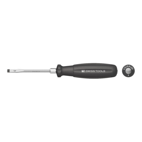 PB Swiss Tools Tournevis 8102 Fente 5,5x0,8x180mm Capuchon à frapper SwissTools