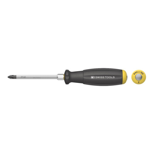 PB Swiss Tools Tournevis 8193 D PH2x100mm Embout à frapper SwissTools