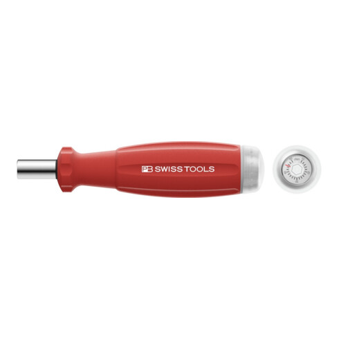 PB Swiss Tools Tournevis dynamométrique 10-50cNm avec porte-embout