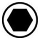 PB SWISS TOOLS Tournevis pour 6 pans creux, avec poignée transversale, Hexagonal : 6mm-3