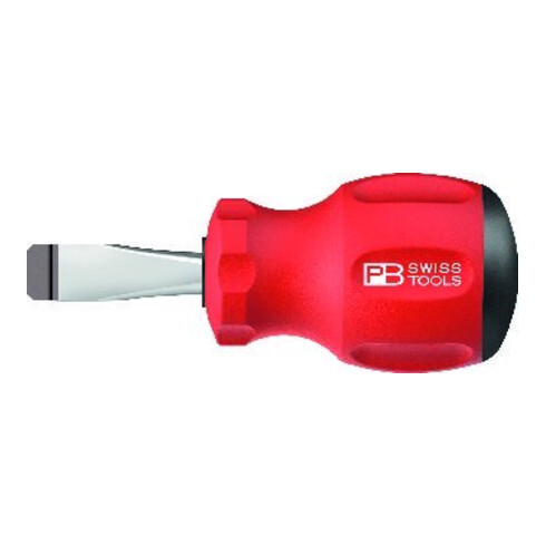 PB Swiss Tools Tournevis Stubby fente 6,5x1 x 30mm SwissGrip