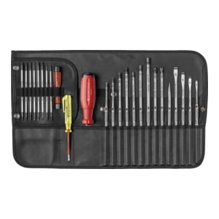 PB Swiss Tools Wechselklingen-Satz 25-teilig in Rolltasche