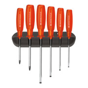 PB Swiss Tools Werkstatt-Schraubendreher-Sortiment, Schlitz und Phillips, 6-teilig
