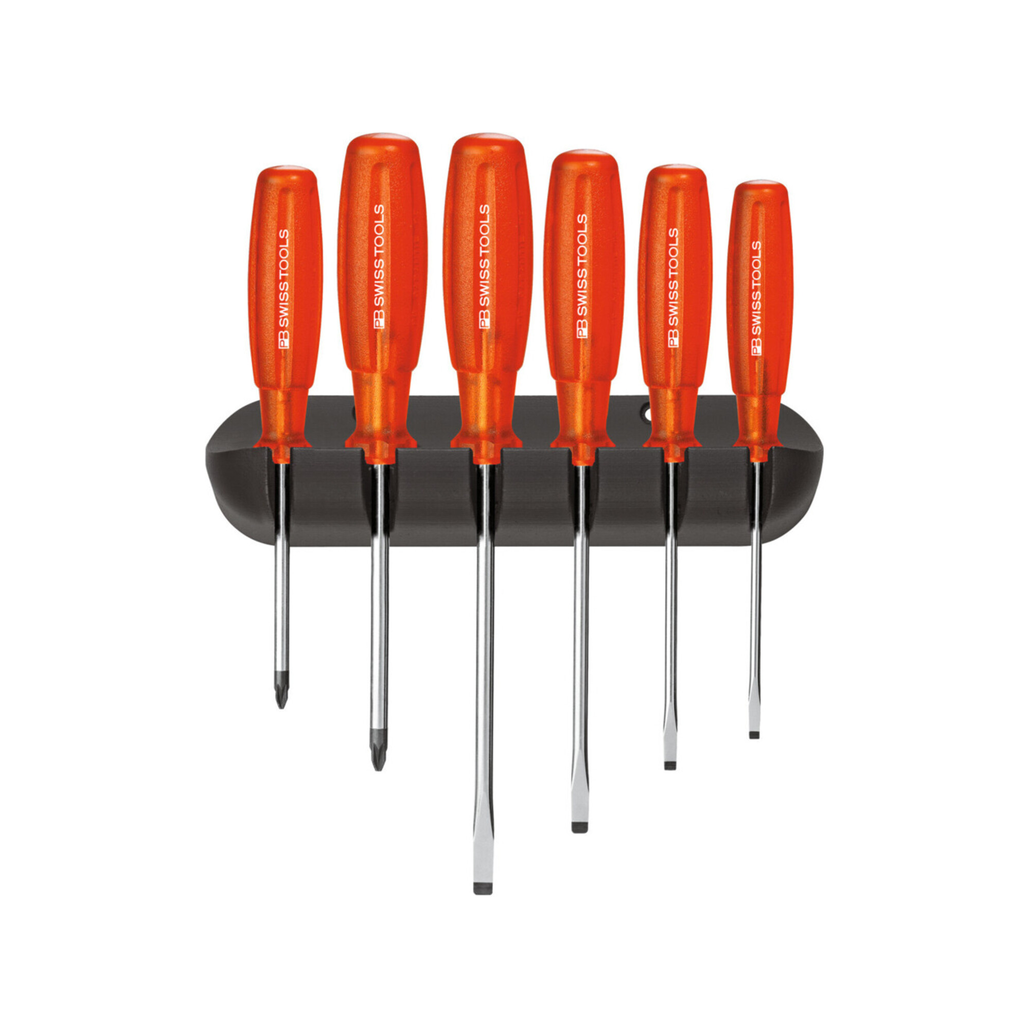 PB Swiss Tools Werkstatt-Schraubendreher-Sortiment, Schlitz und Phillips, 6-teilig