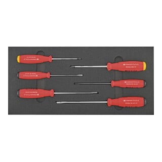 PB Swiss Tools Werkzeugmodul 1/3 188 x 395 x 30mm Schraubendreher 6-teilig Schlitz PH