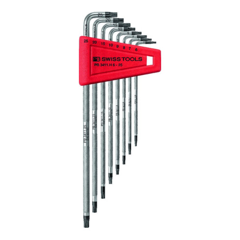 PB Swiss Tools Winkelschraubendreher-Satz für Torx, gekordelt, Anzahl Schraubendreher: 8
