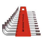 PB Swiss Tools Winkelschraubendreher-Satz, für Torx, verchromt, 12-teilig