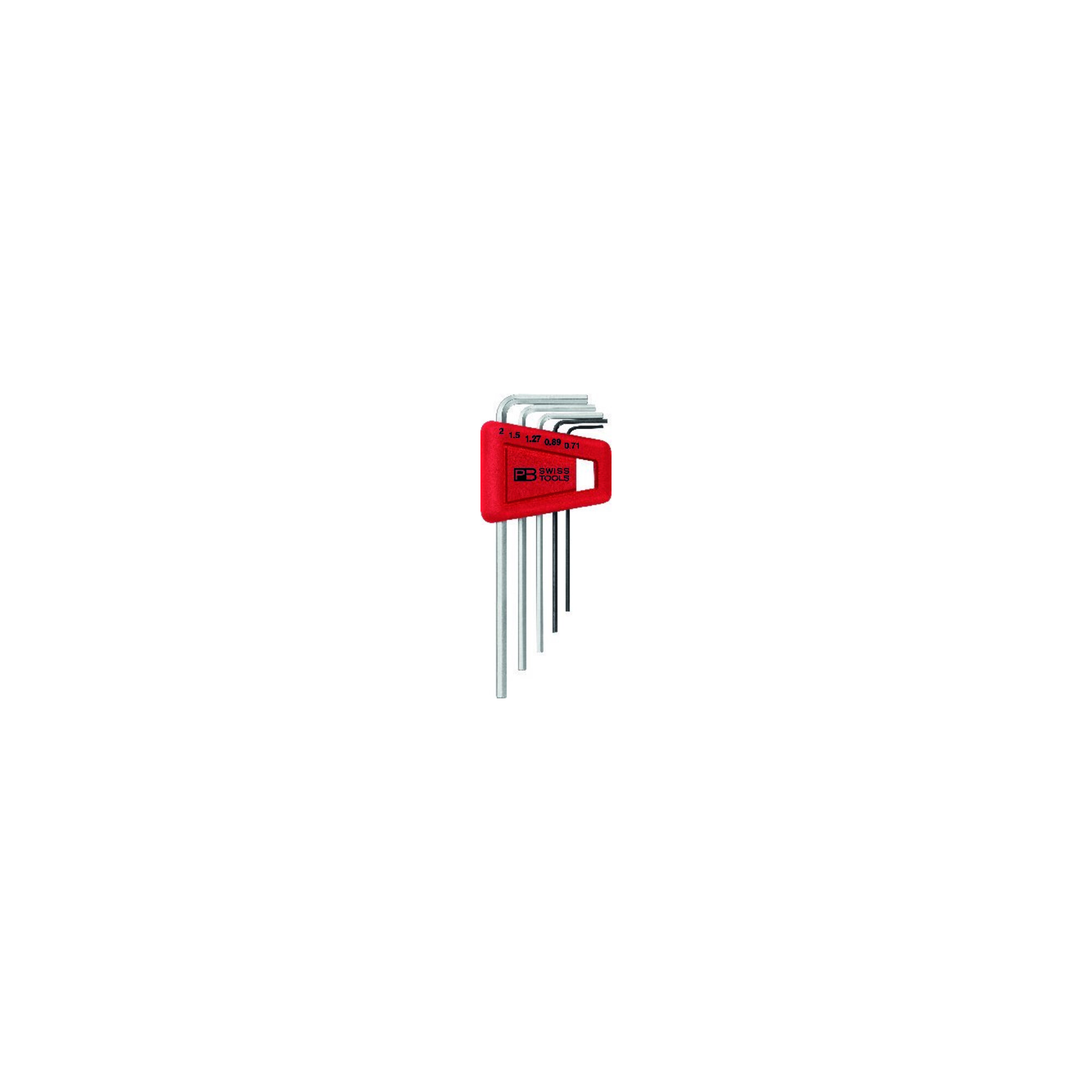 PB Swiss Tools Winkelschraubendreher- Satz im Kunststoffhalter 5-teilig 0,71-2mm