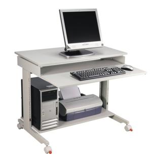 PC-Arbeitstisch grau H.720-1100xB.900xT.500mm