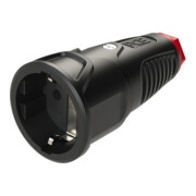 PCE Coupleur à contact de protection IP20 en caoutchouc plein 16A / 250V AC / 3p (2P+E)