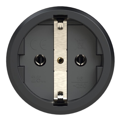 PCE Coupleur à contact de protection IP20 en caoutchouc plein 16A / 250V AC / 3p (2P+E)