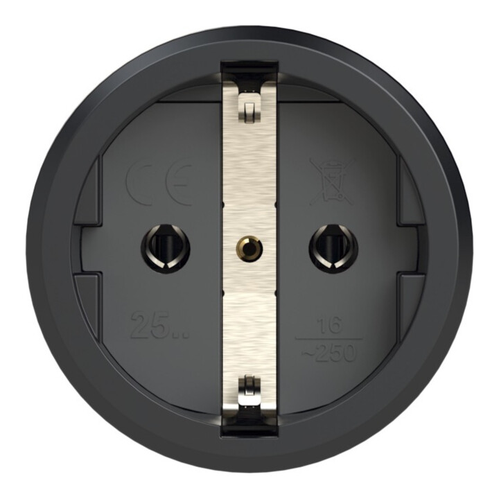 PCE Coupleur à contact de protection IP20 en caoutchouc plein 16A / 250V AC / 3p (2P+E)