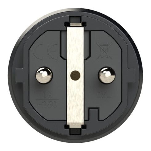 PCE Fiche de protection IP54 en caoutchouc plein 16A / 250V AC / 3p (2P+E)