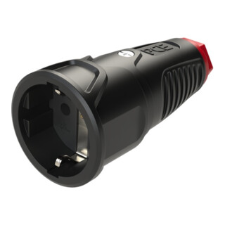 PCE Schutzkontaktkupplung IP20 Vollgummi 16A / 250V AC / 3p (2P+E)