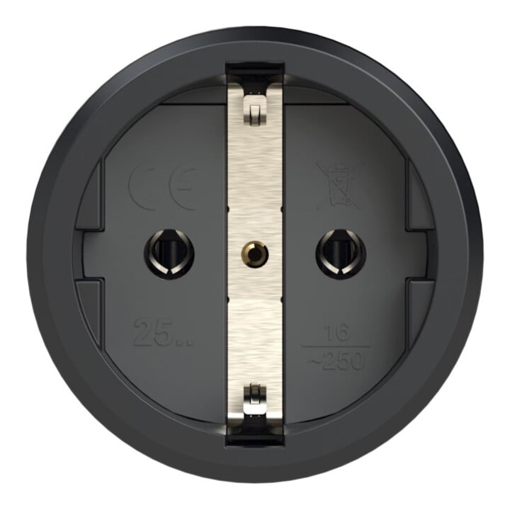 PCE Schutzkontaktkupplung IP20 Vollgummi 16A / 250V AC / 3p (2P+E)