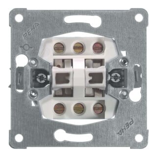 Peha Double bouton-poussoir 10A 250V D 619 T