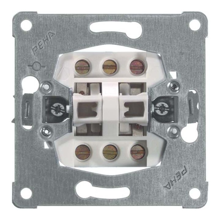 Peha Double bouton-poussoir 10A 250V D 619 T