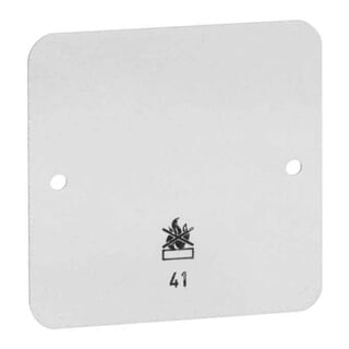 Peha Plaque de sol double blanche pour boîtier saillie D 42