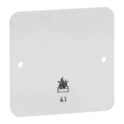 Peha Plaque de sol double blanche pour boîtier saillie D 42-1