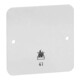 Peha Plaque de sol double blanche pour boîtier saillie D 42