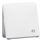 Peha Prise SCHUKO blanche 16A 250V avec couvercle rabattable D 80.6511 K W-1
