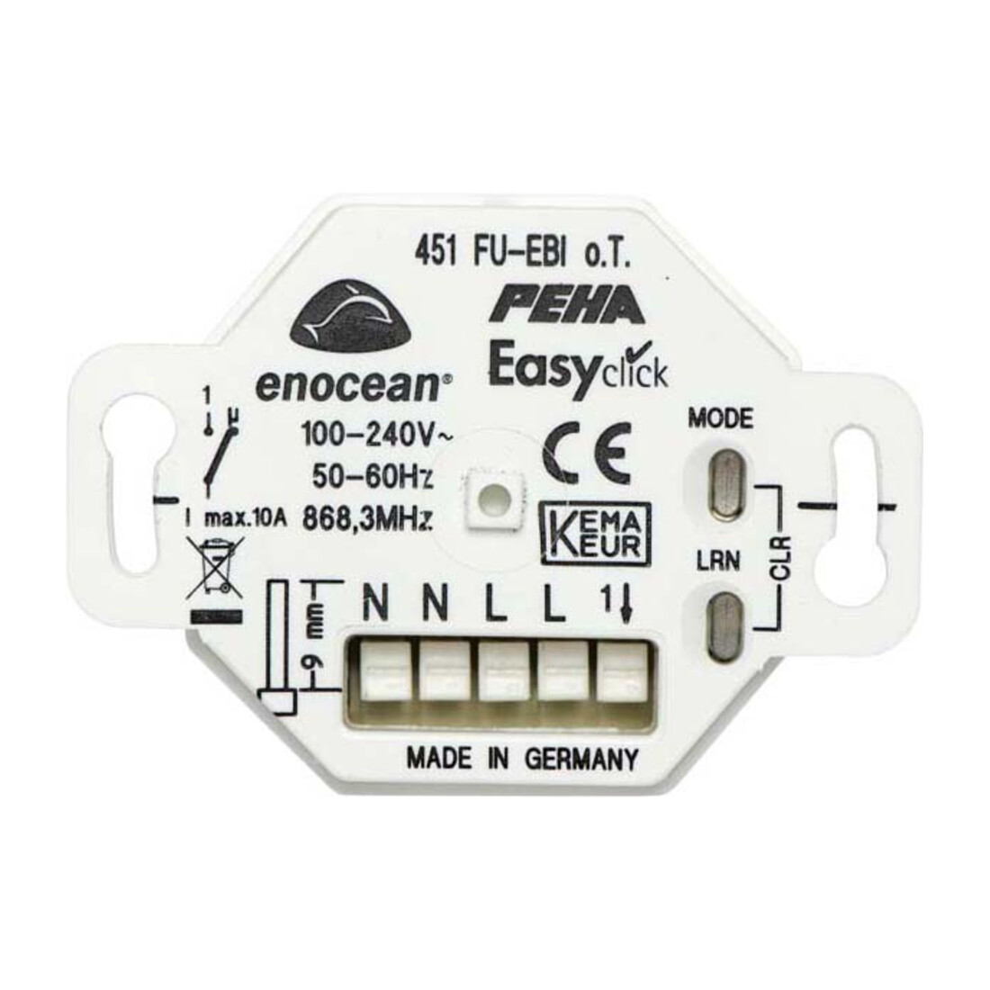 Peha Récepteur radio 1 canal encastré D 451 FU-EBI O.T.