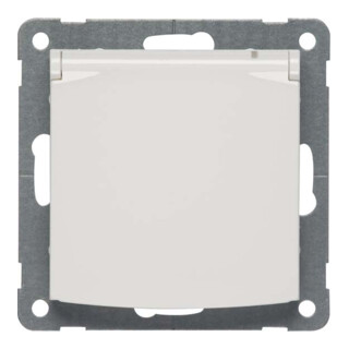 Peha Steckdose SCHUKO, reinweiß Klappdeckel D 11.6511.02 K