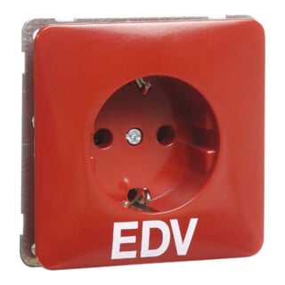 Peha Steckdose SCHUKO rot D 80.6511 EDV