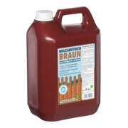 Peinture pour bois 5 l, brun, bidon en plastique-1