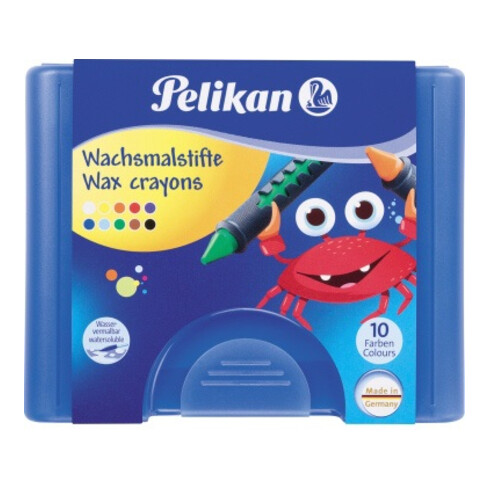 Pelikan Wachsmalstift-Set 655/10 723155 sortiert +Schaber