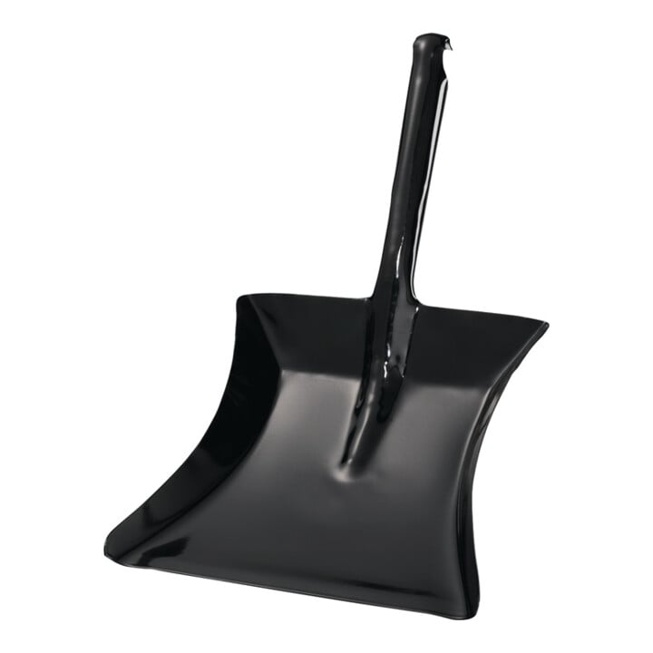 Pelle à poussière avec poignée en douille métal laqué noir L. de lame 230xl. de