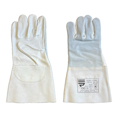 penkert Gants de soudeur Type 10 Cat. II, blanc, 35 cm, taille 10