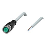 Pepperl+Fuchs Boîtier de câble M12, anti-vibrations V1-G-5M-PUR-1