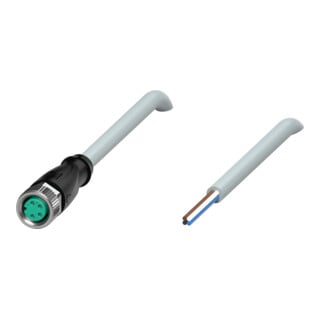 Pepperl+Fuchs Kabeldose M8 gerade 4-polig 2m PVC grau