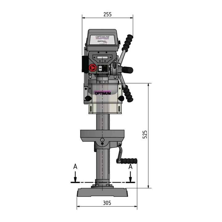 Perceuse à colonne Stürmer D 17 Pro 16 mm MK2 680-2700