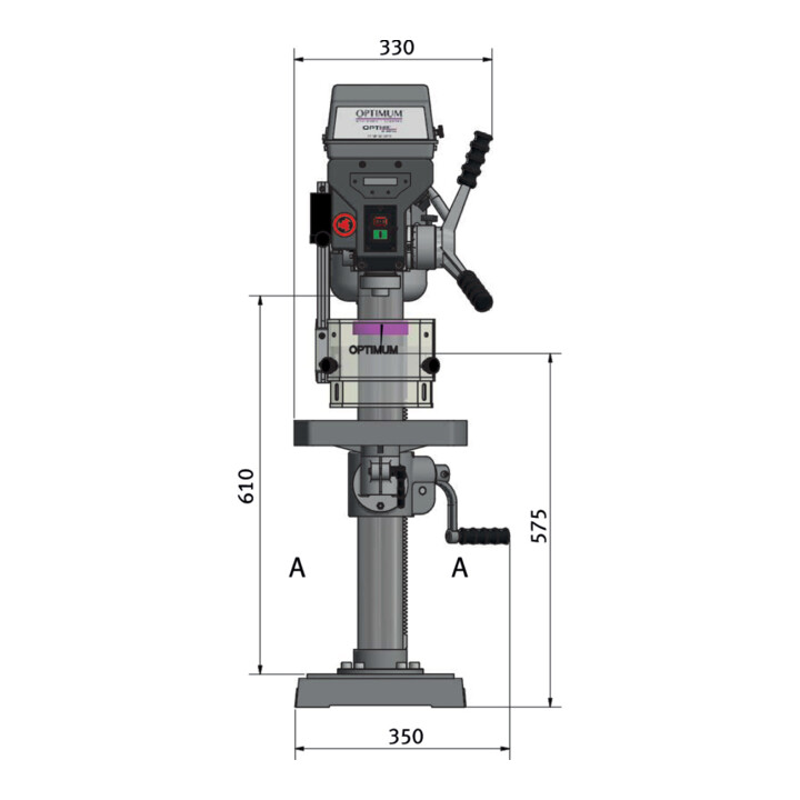 Perceuse à colonne Stürmer D 23 Pro 230V 25 mm MK2