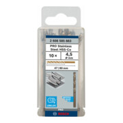 Perceuse à métaux Bosch HSS-Co, DIN 338, 4,5 x 47 x 80 mm-4