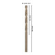 Perceuse à métaux Bosch HSS-Co, DIN 338, 4,8 x 52 x 86 mm-5