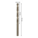 Perceuse à métaux Bosch HSS-Co, DIN 338, 6,5 x 63 x 101 mm-5