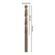 Perceuse à métaux Bosch HSS-Co, DIN 338, 6 x 57 x 93 mm-5